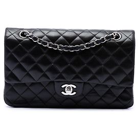 Chanel Black Medium Classic Lambskin Double Flap