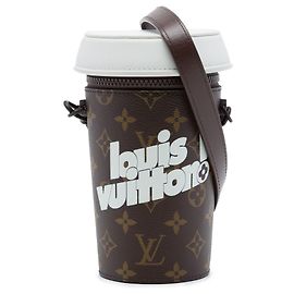 Louis Vuitton Monogram Coffee Cup Pouch Braun