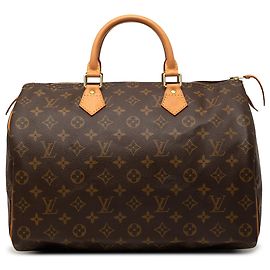 Louis Vuitton Brown Monogram Speedy 35