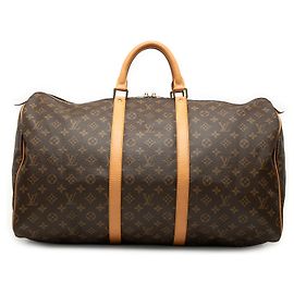 Louis Vuitton Brown Monogram Keepall 55