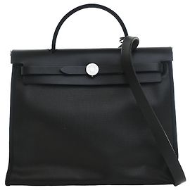Hermès Black Toile H Berline Herbag Zip 31