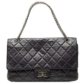 Chanel Purple Quilted Aged Calfskin Reissue 2.55 Double Flap 227