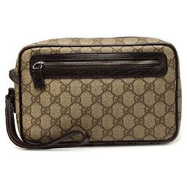 Clutch Gucci Beige GG Supreme