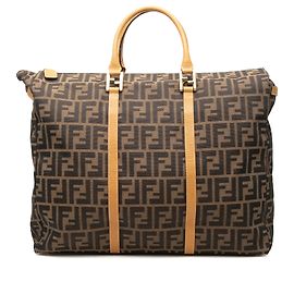 Borsa da viaggio Fendi Brown Zucca Canvas