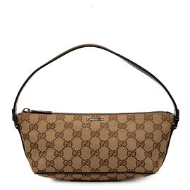 Gucci Beige GG Canvas Web Boat