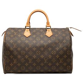 Louis Vuitton Brown Monogram Speedy 35