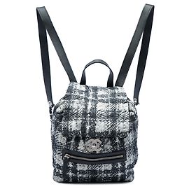 Zaino Chanel Black CC Nylon Tweed Printed