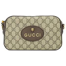 Gucci Beige GG Supreme Web Neo Vintage Crossbody