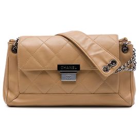 Chanel Brown Small Quilted Caviar Accordion Flap
