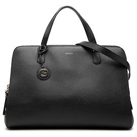 Borsa Lady Satchel Gucci in pelle di vitello Dollar nera