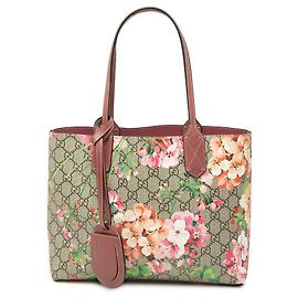 Gucci Beige Small GG Supreme Blooms Wendbare Tote Bag