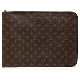 Louis Vuitton Brown Monogram Poche Documents Portfolio