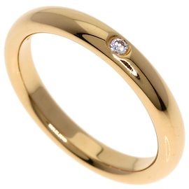 Tiffany & Co. Ring Stacking Band aus 18K Roségold mit Diamanten