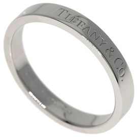 Tiffany & Co. Platin Ring Flaches Band