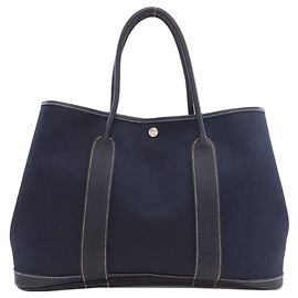 Hermès Hermes Garden Party PM Handtasche in Navy