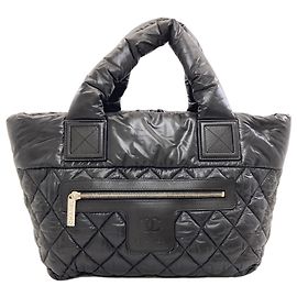 Borsa Tote Chanel Coco Cocoon in Nylon Nero