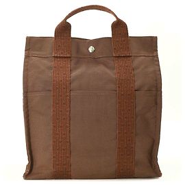 Hermès HERMES Herline Ad MM Nylon Canvas Tote Backpack