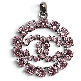 Charm pendente Chanel rosa e argento