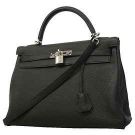 Hermès Bolsa Hermes Kelly 32 em couro Togo