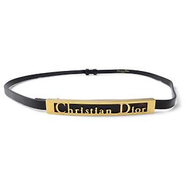 NUEVO CINTURÓN CHRISTIAN DIOR SLIM DE CUERO NEGRO AJUSTABLE T60-84 BLACK BELT
