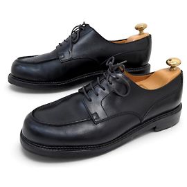 SCARPE JM WESTON GOLF DERBY 641 7.5E 41.5 LARGE 42 IN PELLE NERA
