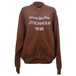 Bomber Acne Studios con estampado gráfico en algodón naranja óxido