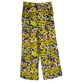 Pantalones anchos florales Dries Van Noten en viscosa multicolor