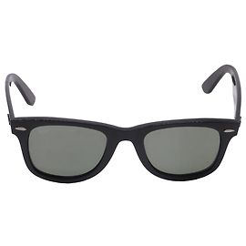 Ray-Ban Wayfarer Sonnenbrille mit quadratischem Rahmen aus schwarzem Acetat