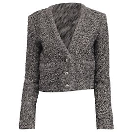 Isabel Marant Gwendoline Tweed-Blazer in Schwarz Acryl