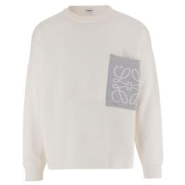 Loewe Annagram Pocket Sweater In Cotton Blend