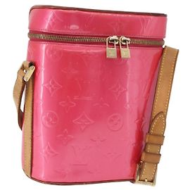LOUIS VUITTON Monogram Vernis Sullivan Vertical Fuchsia Pink M91259