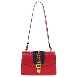 Gucci Small Red Sylvie Bag Smooth Calfskin