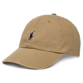 Ralph Lauren Cappellino Khaki con Logo Pony Ricamato