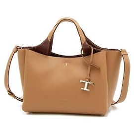 Tod's Mini Borsa a Tracolla Timeless Logo Camel