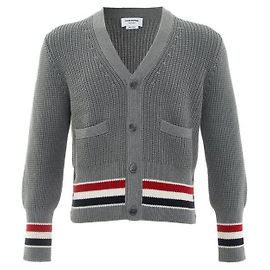 Thom Browne Half Cardigan Stitch Cotton RWB