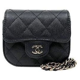 Chanel Borsa crossbody a catena nera dimensione Mini Size
