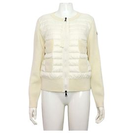 Moncler Chaqueta cardigan de punto acolchada para mujer