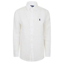 Ralph Lauren Camicia in lino classica bianca