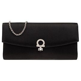 Salvatore Ferragamo Borsa a tracolla Cubic Silver Gancini Logo Nera