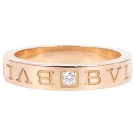 Bulgari Anello Essential BB Oro Rosa Diamante