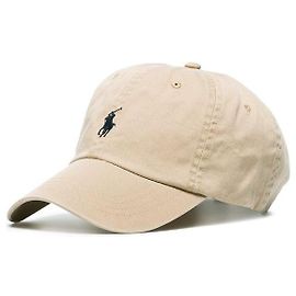 Ralph Lauren Cappellino Beige con Logo Pony Ricamato