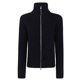 Maison Martin Margiela Signature Stitch Knit Zip-Up Cardigan