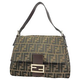 Borsa a secchiello Fendi Zucca Mamma in nylon e canvas