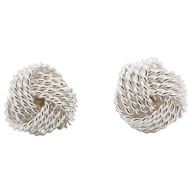 Orecchini Tiffany & Co. Somerset Mesh in argento sterling