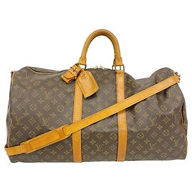 Borsa Boston Louis Vuitton Marrone - Keepall Bandoulière 55