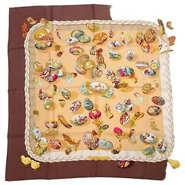 Hermès Pañuelo de seda Couvée d'Hermès 89cm 1994