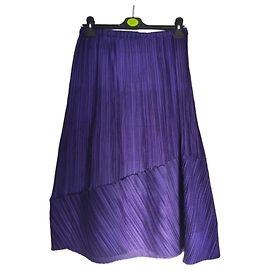 Issey Miyake Falda Plisada Midi