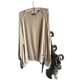 Munthe Plus Simonsen PLÜ Beige Baumwoll-T-Shirt langärmlig