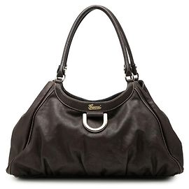 Gucci Abbey Tote Bag braunes Leder