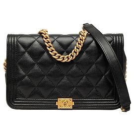 Borsa a tracolla porta carte con catena Chanel Coco Mark Matelassé
